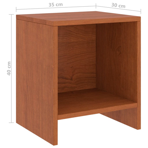 vidaXL Bedside Cabinets 2 pcs Honey Brown 35x30x40 cm Solid Pine Wood