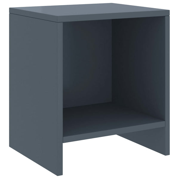 vidaXL Nightstands 2 pcs Light Gray 35x30x40 cm Solid Pine Wood