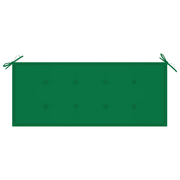 vidaXL 2-Seater Garden Bench with Cushion 120 cm Solid Eucalyptus Wood