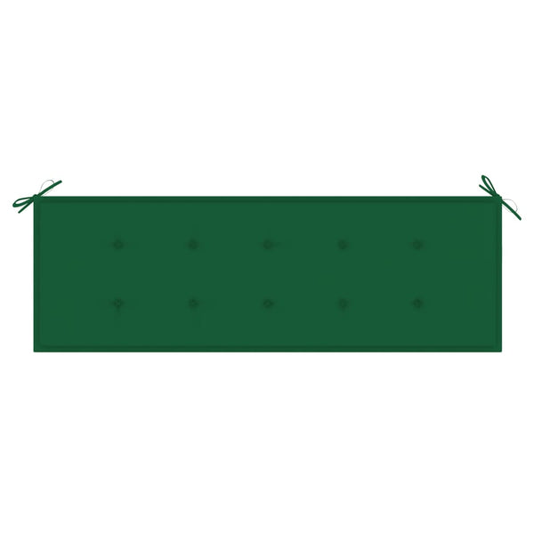 vidaXL 3-Seater Garden Bench with Cushion 150 cm Solid Eucalyptus Wood