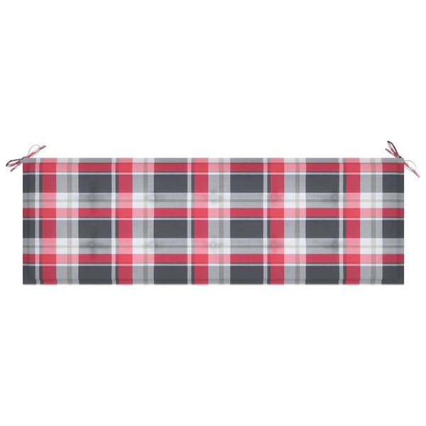 vidaXL 3-Seater Garden Bench with Cushion 150 cm Solid Eucalyptus Wood