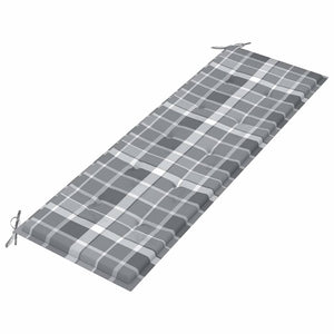 vidaXL 3-Seater Garden Bench with Cushion 150 cm Solid Eucalyptus Wood