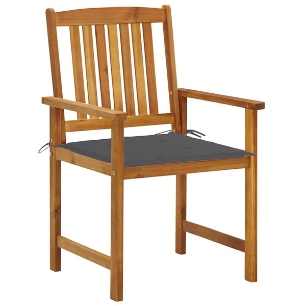 vidaXL Garden Chairs with Cushions 2 pcs. Solid Acacia Wood