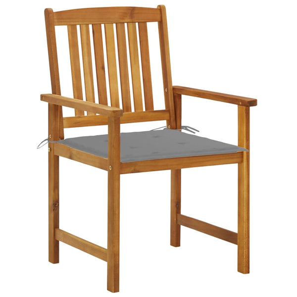 vidaXL Garden Chairs with Cushions 2 pcs. Solid Acacia Wood