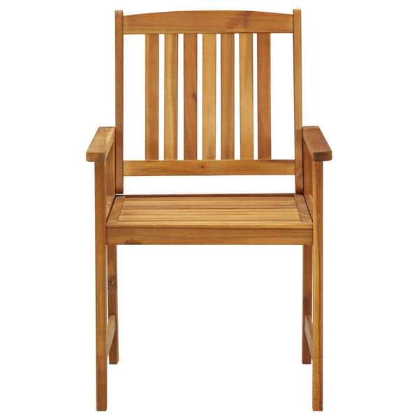 vidaXL Garden Chairs with Cushions 2 pcs. Solid Acacia Wood