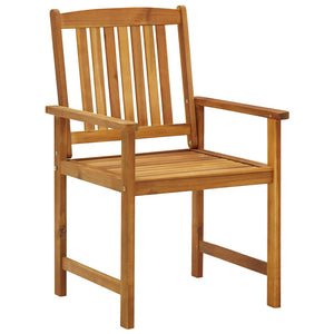 vidaXL Garden Chairs with Cushions 2 pcs. Solid Acacia Wood