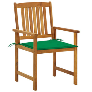 vidaXL Garden Chairs with Cushions 4 pcs Solid Acacia Wood