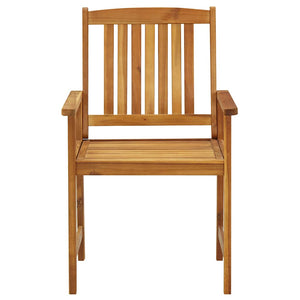 vidaXL Garden Chairs with Cushions 2 pcs. Solid Acacia Wood