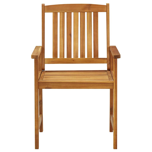 vidaXL Garden Chairs with Cushions 4 pcs Solid Acacia Wood
