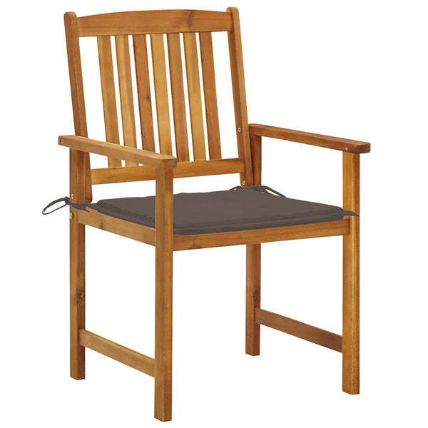 vidaXL Garden Chairs with Cushions 2 pcs. Solid Acacia Wood
