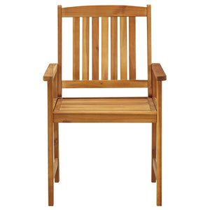 vidaXL Garden Chairs with Cushions 2 pcs. Solid Acacia Wood
