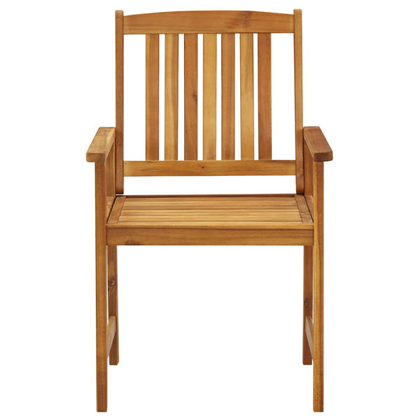 vidaXL Garden Chairs with Cushions 2 pcs. Solid Acacia Wood