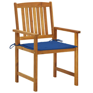 vidaXL Garden Chairs with Cushions 2 pcs. Solid Acacia Wood
