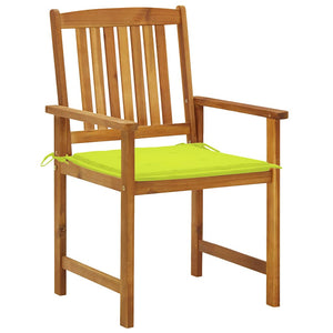 vidaXL Garden Chairs with Cushions 2 pcs. Solid Acacia Wood