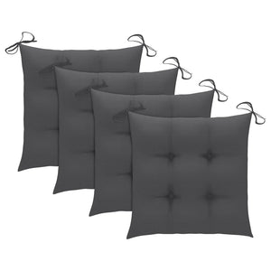 vidaXL Garden Chairs with Cushions 4 pcs Solid Acacia Wood
