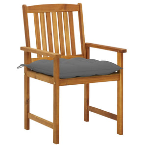 vidaXL Garden Chairs with Cushions 2 pcs. Solid Acacia Wood