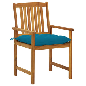 vidaXL Garden Chairs with Cushions 2 pcs. Solid Acacia Wood