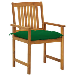 vidaXL Garden Chairs with Cushions 2 pcs. Solid Acacia Wood