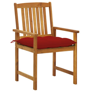 vidaXL Garden Chairs with Cushions 4 pcs Solid Acacia Wood