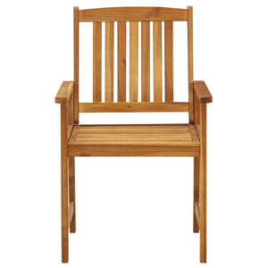 vidaXL Garden Chairs with Cushions 2 pcs. Solid Acacia Wood