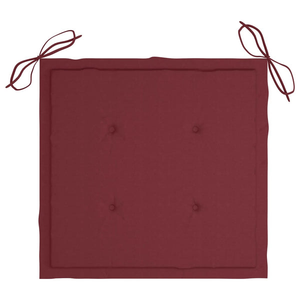 vidaXL Garden Chairs with Cushions 4 pcs Grey Solid Acacia Wood