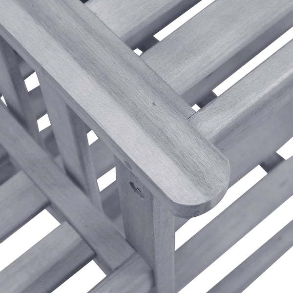 vidaXL Garden Chairs with Teatable and Cushions Solid Acacia Wood