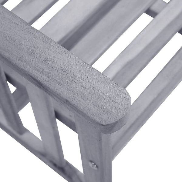 vidaXL Garden Chairs with Teatable and Cushions Solid Acacia Wood