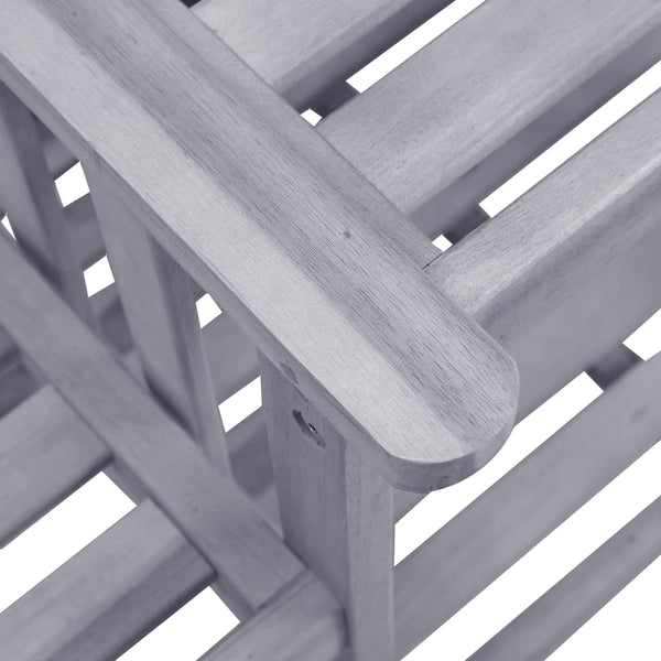 vidaXL Garden Chairs with Teatable and Cushions Solid Acacia Wood