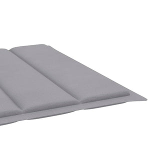 vidaXL Sun Lounger with Cushion Solid Acacia Wood