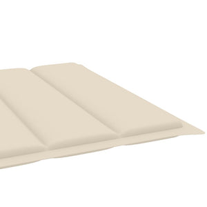 vidaXL Sun Lounger with Cushion Solid Acacia Wood