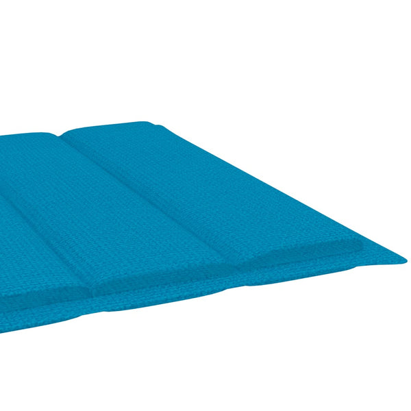 vidaXL Sun Lounger with Cushion Solid Acacia Wood