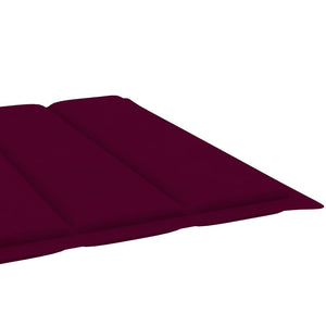 vidaXL Sun Lounger with Cushion Solid Acacia Wood