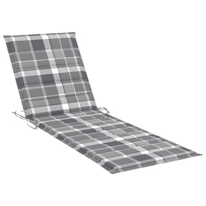 vidaXL 2-Seater Sun Lounger with Cushions Solid Acacia Wood