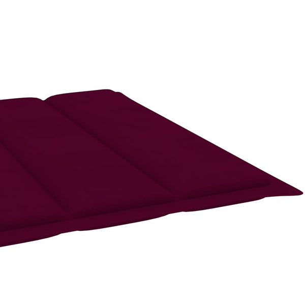 vidaXL Sun Lounger with Cushion Solid Acacia Wood Galvanized Steel
