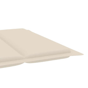 vidaXL Sun Lounger with Cushion Solid Acacia Wood