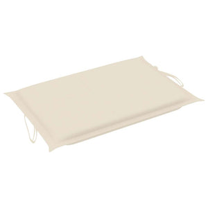 vidaXL Sun Lounger with Cushion Solid Acacia Wood