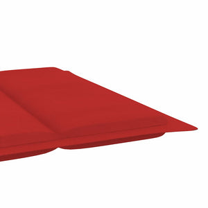 vidaXL Sun Lounger with Cushion Solid Acacia Wood