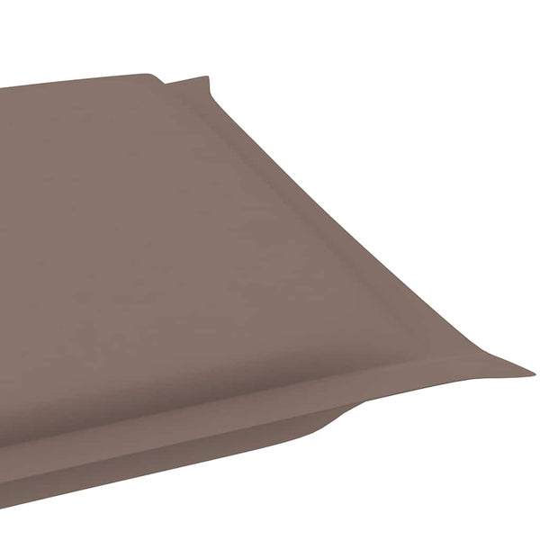 vidaXL Sun Lounger with Cushion Solid Acacia Wood