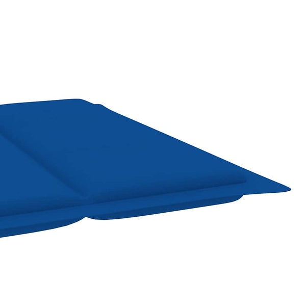 vidaXL Sun Lounger with Cushion Solid Acacia Wood
