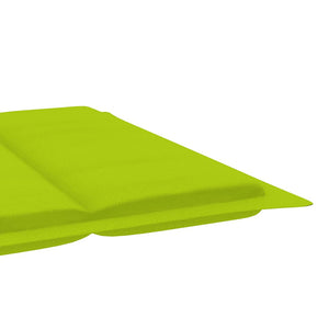 vidaXL Sun Lounger with Cushion Solid Acacia Wood