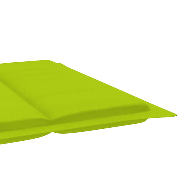 vidaXL Sun Lounger with Cushion Solid Acacia Wood