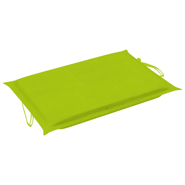 vidaXL Sun Lounger with Cushion Solid Acacia Wood