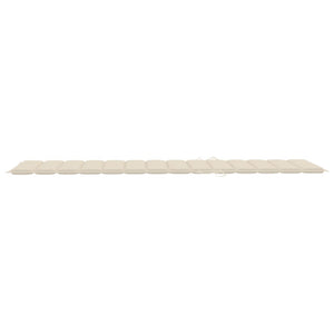 vidaXL Sun Lounger with Cushion Solid Acacia Wood