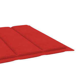 vidaXL Sun Lounger with Cushion Solid Acacia Wood