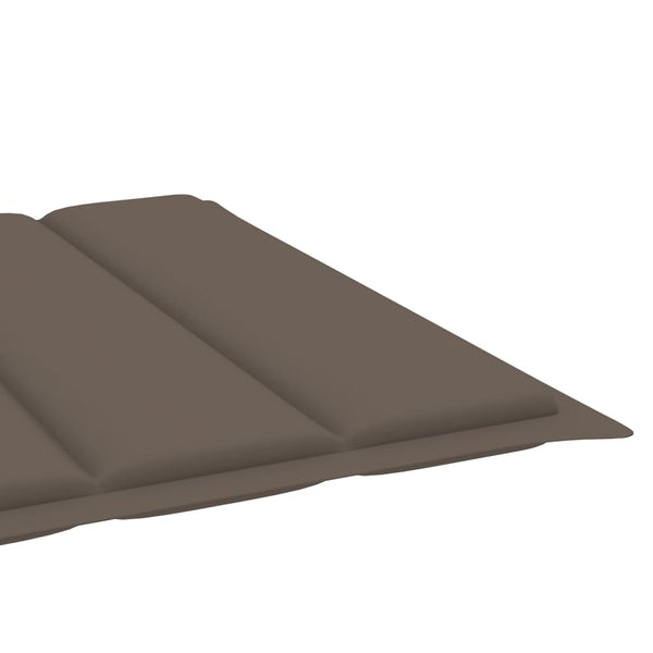 vidaXL Sun Lounger with Cushion Solid Acacia Wood