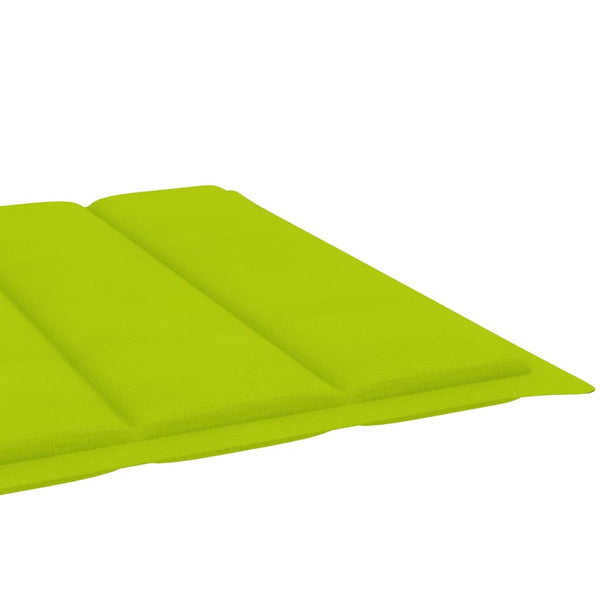 vidaXL Sun Lounger with Cushion Solid Acacia Wood