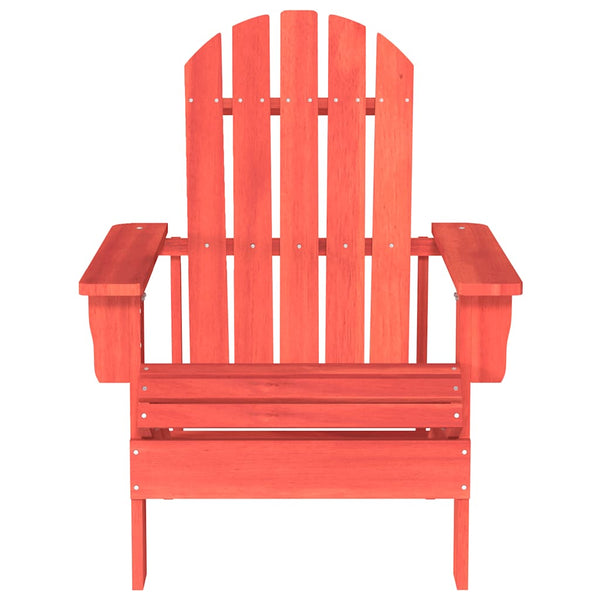 vidaXL Adirondack Garden Chair Solid Fir Wood Red