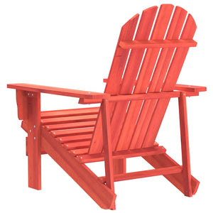 vidaXL Adirondack Garden Chair Solid Fir Wood Red