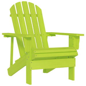 vidaXL Adirondack Garden Chair Solid Fir Wood Green