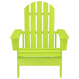 vidaXL Adirondack Garden Chair Solid Fir Wood Green